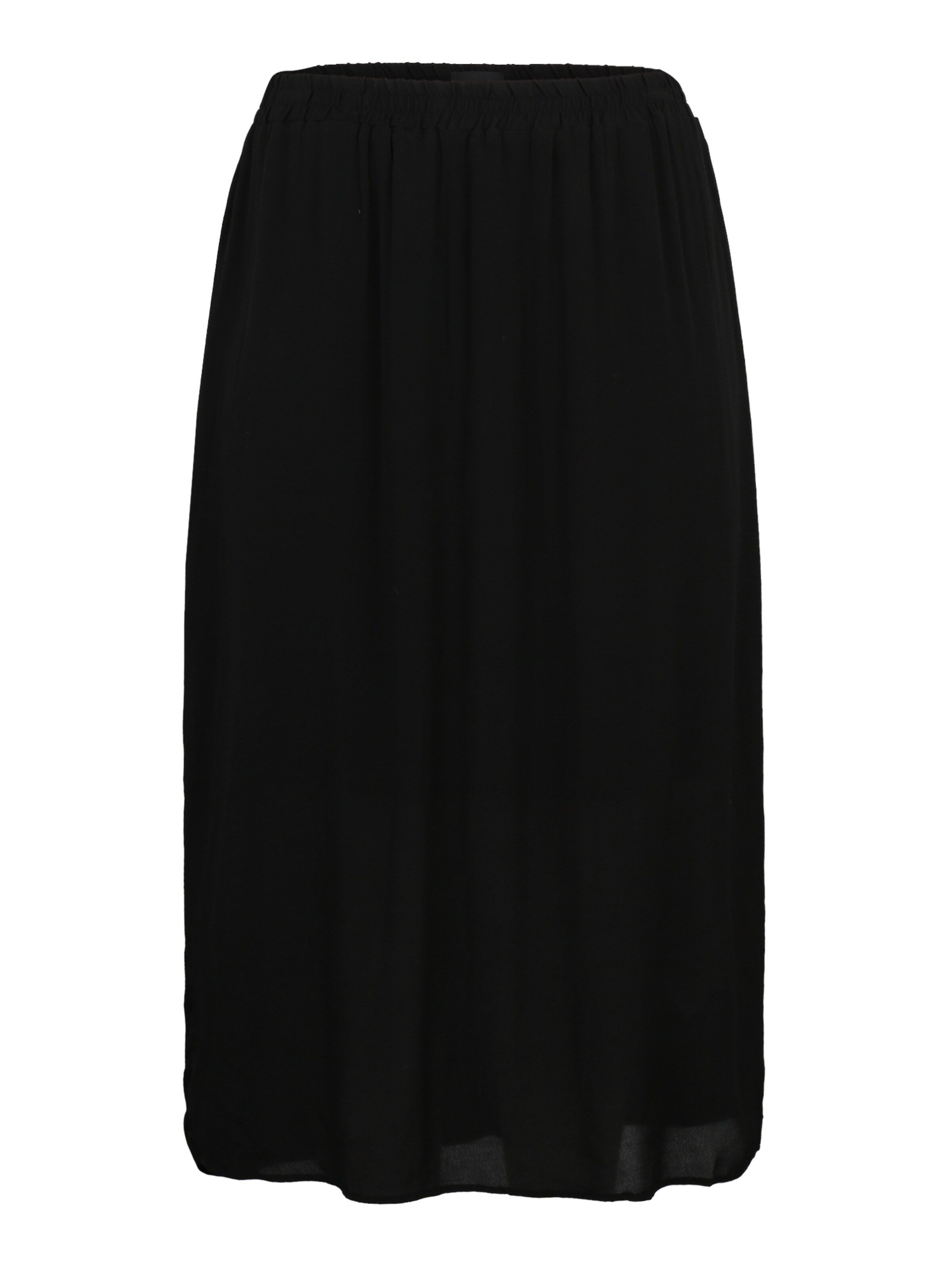 Zizzi - Rok 'ELORI, LONG, SKIRT' in de kleur Zwart