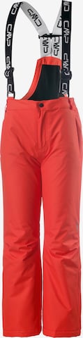 CMP Regular Workout Pants 'Salopette' in Orange: front