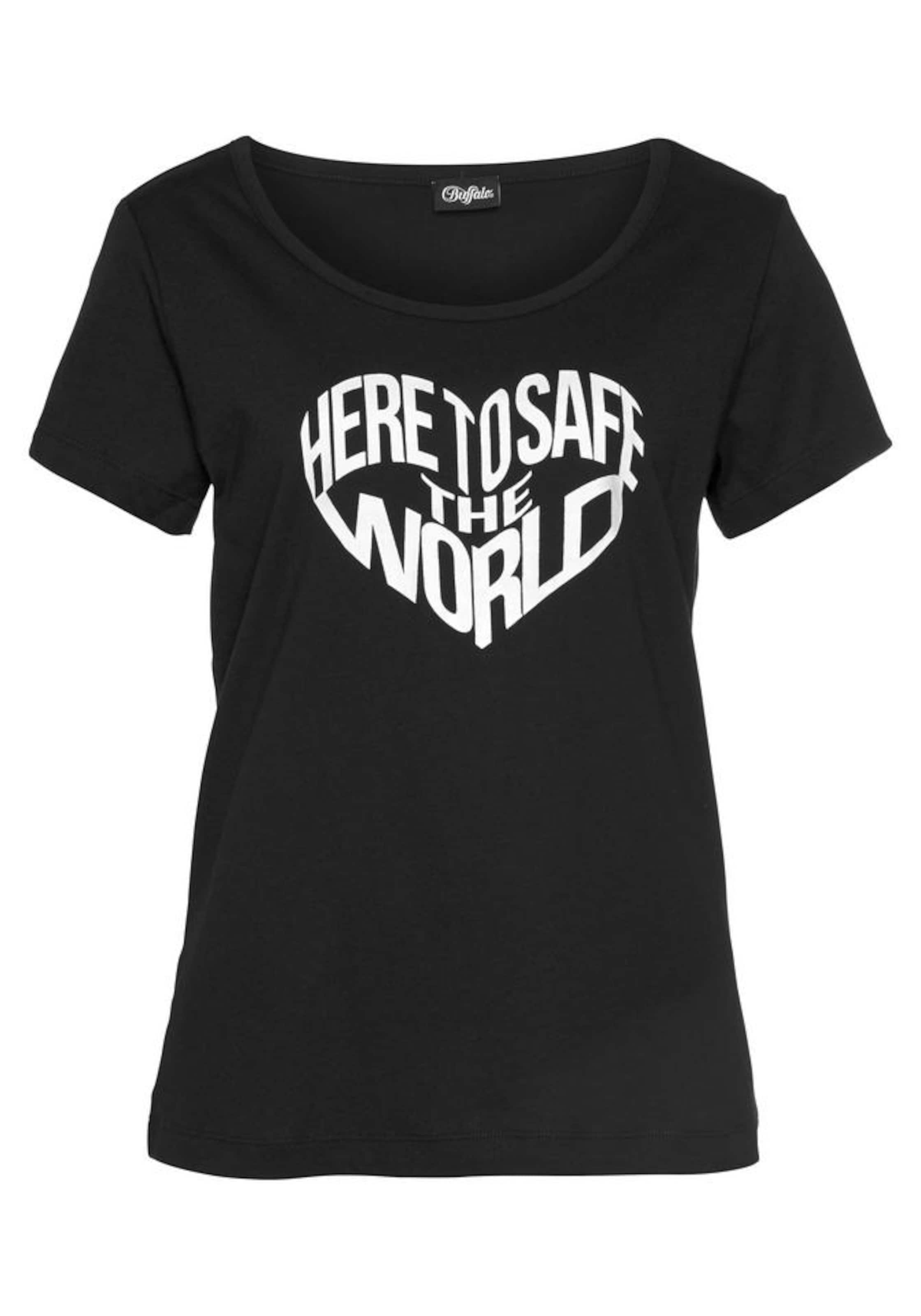 BUFFALO Pajama Shirt in Black: front