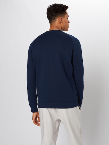 Sweat-shirt 'Trefoil Crew' ADIDAS ORIGINALS en bleu : derrière