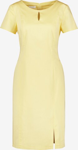 GERRY WEBER Kleid Gewebe Etuikleid aus stretchiger Baumwolle in Gelb: predná strana