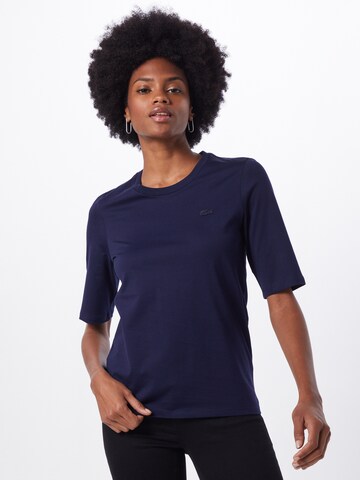 T-shirt LACOSTE en bleu : devant