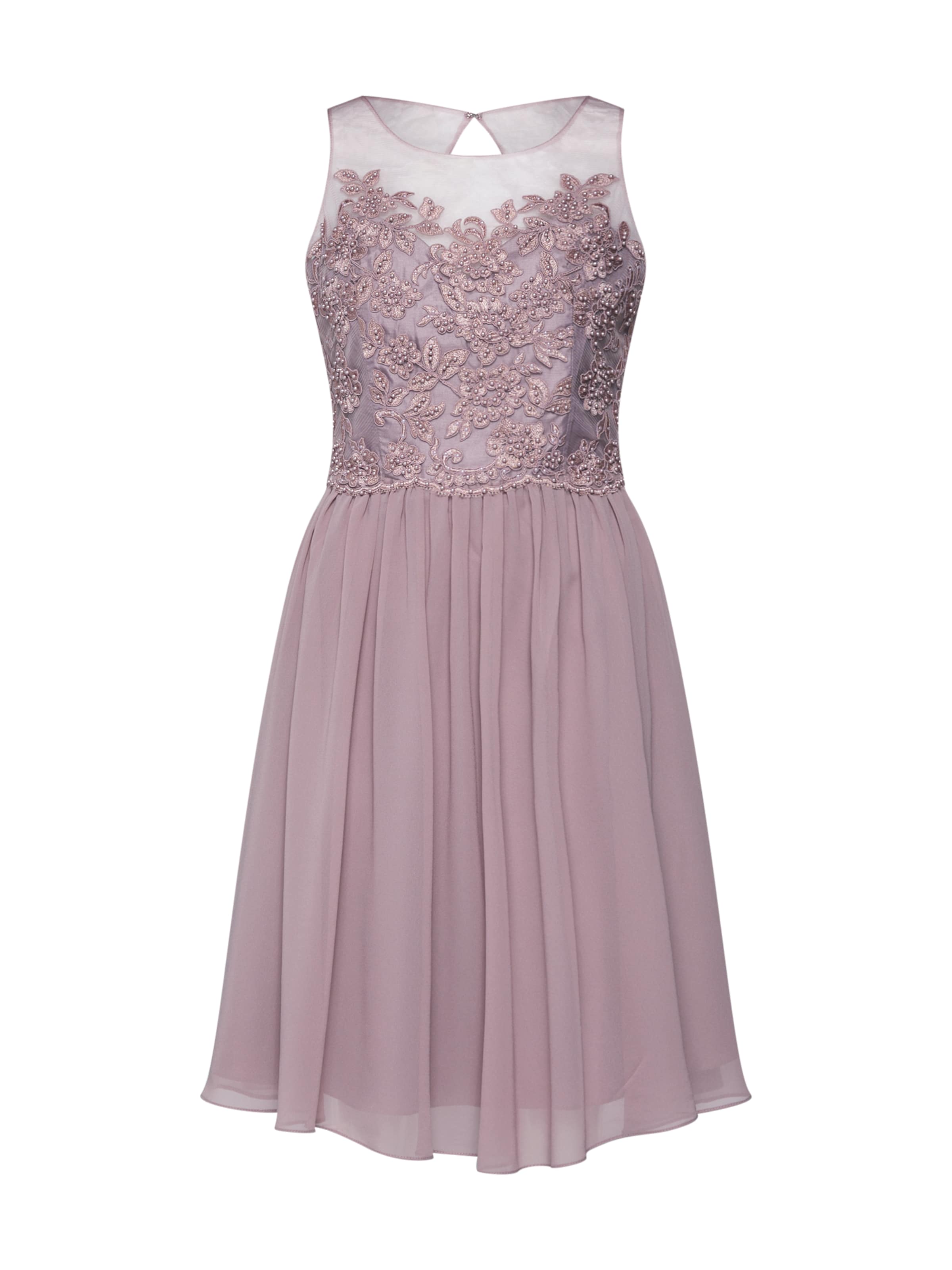 mascara - Cocktailjurk 'LACE KEYHOLE' in de kleur Mauve