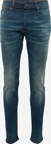 G-Star RAW Slimfit Jeans in Blauw: voorkant