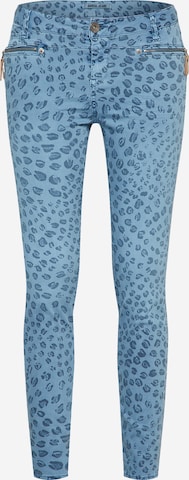 GARCIA Slimfit Broek in Blauw: voorkant