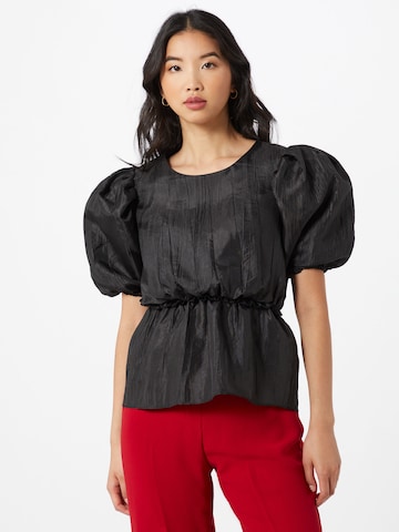 River Island Shirt 'TAFFETA' in Zwart: voorkant