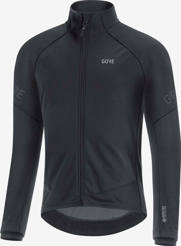 GORE WEAR Athletic Jacket in Black: front