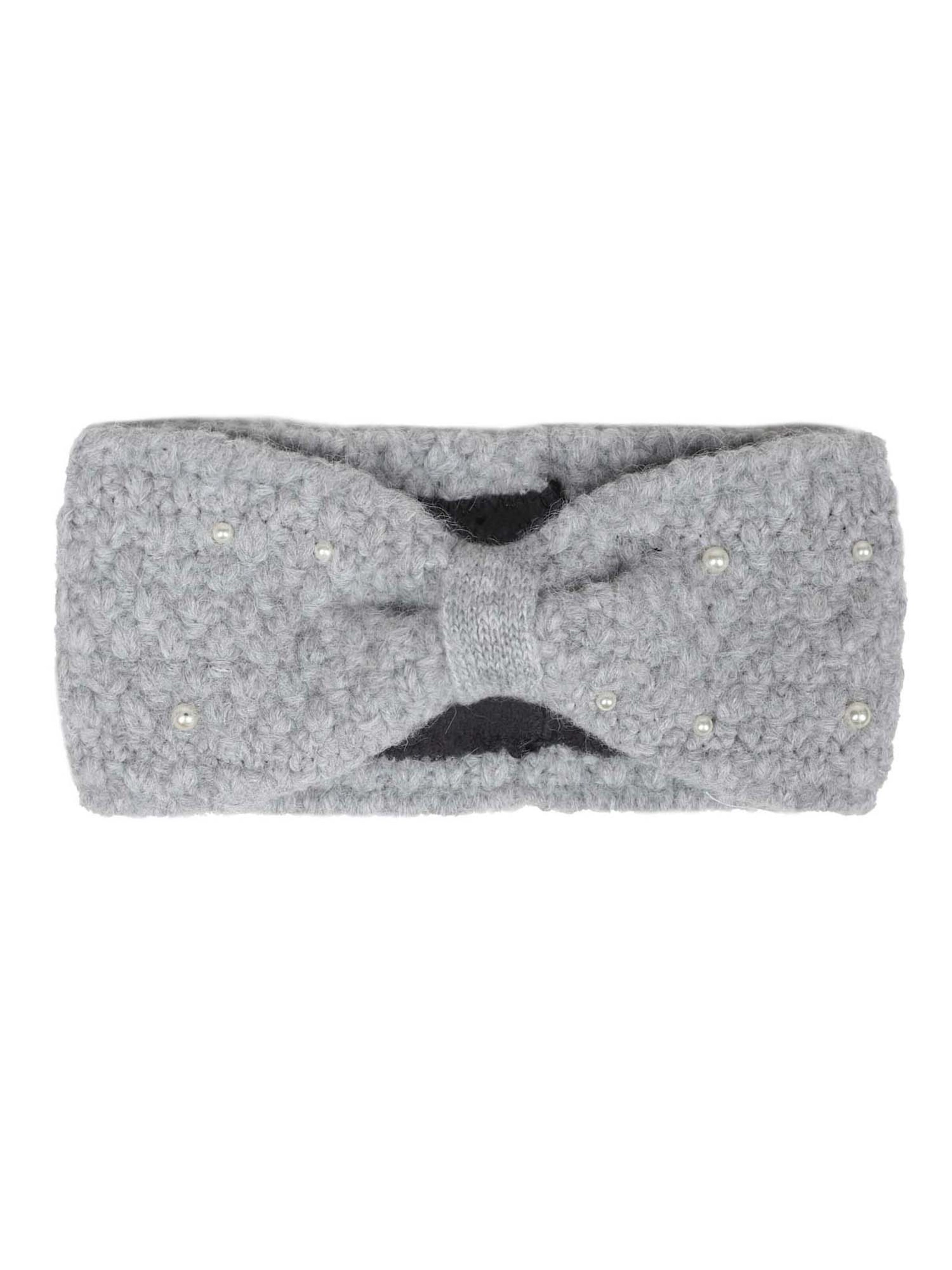 Zwillingsherz - Hoofdband in de kleur Lichtgrijs