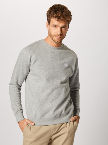 Nike SportswearRegular Fit Sweater majica 'Club Fleece' - siva boja