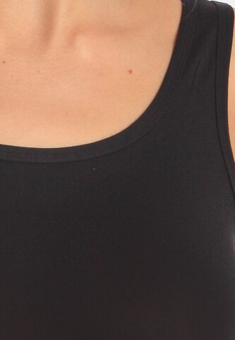 sassa Undershirt 'LOVELY SKIN' in Black