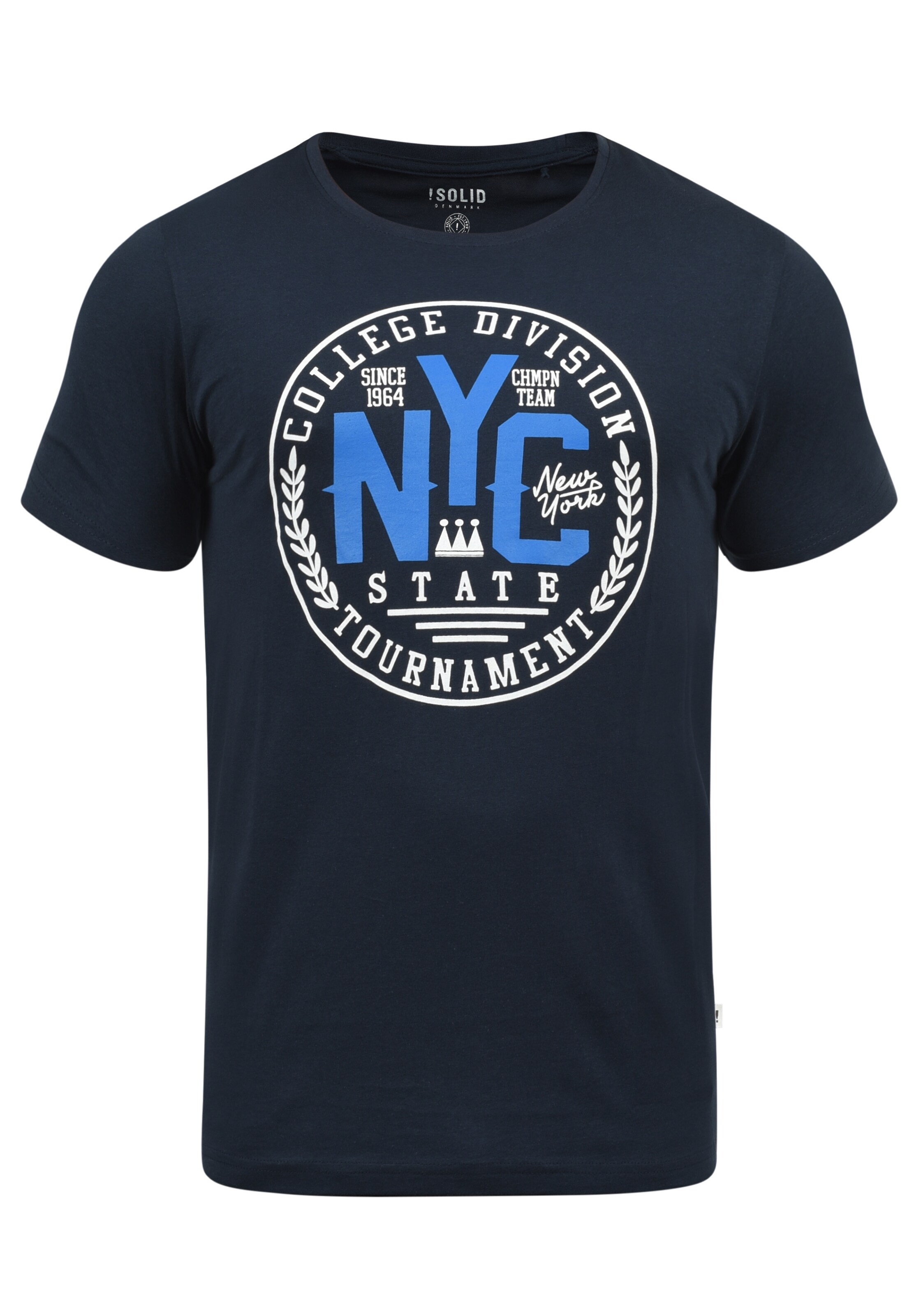 T-Shirt 'York' !Solid en bleu : devant