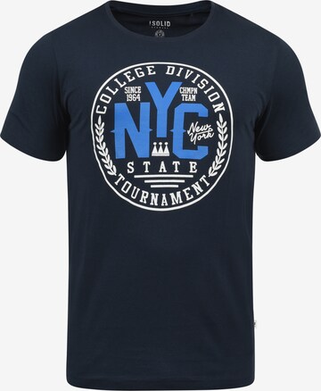 !Solid Shirt 'York' in Blauw: voorkant