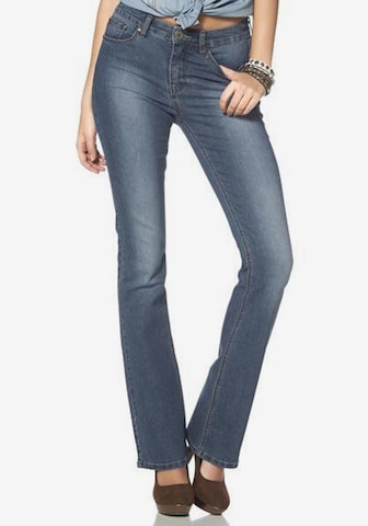 ARIZONA Boot cut Jeans 'Bootcut mit komfortabler Leibhöhe' in Blue: front