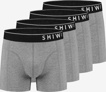 Shiwi Regular Boksershorts 'Solid' i grå: forside