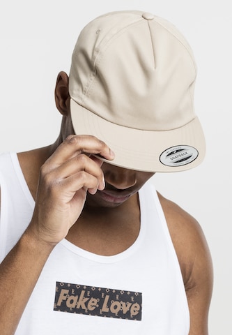 Casquette Flexfit en blanc : devant