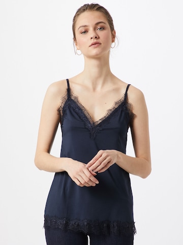 rosemunde Top in Blauw: voorkant