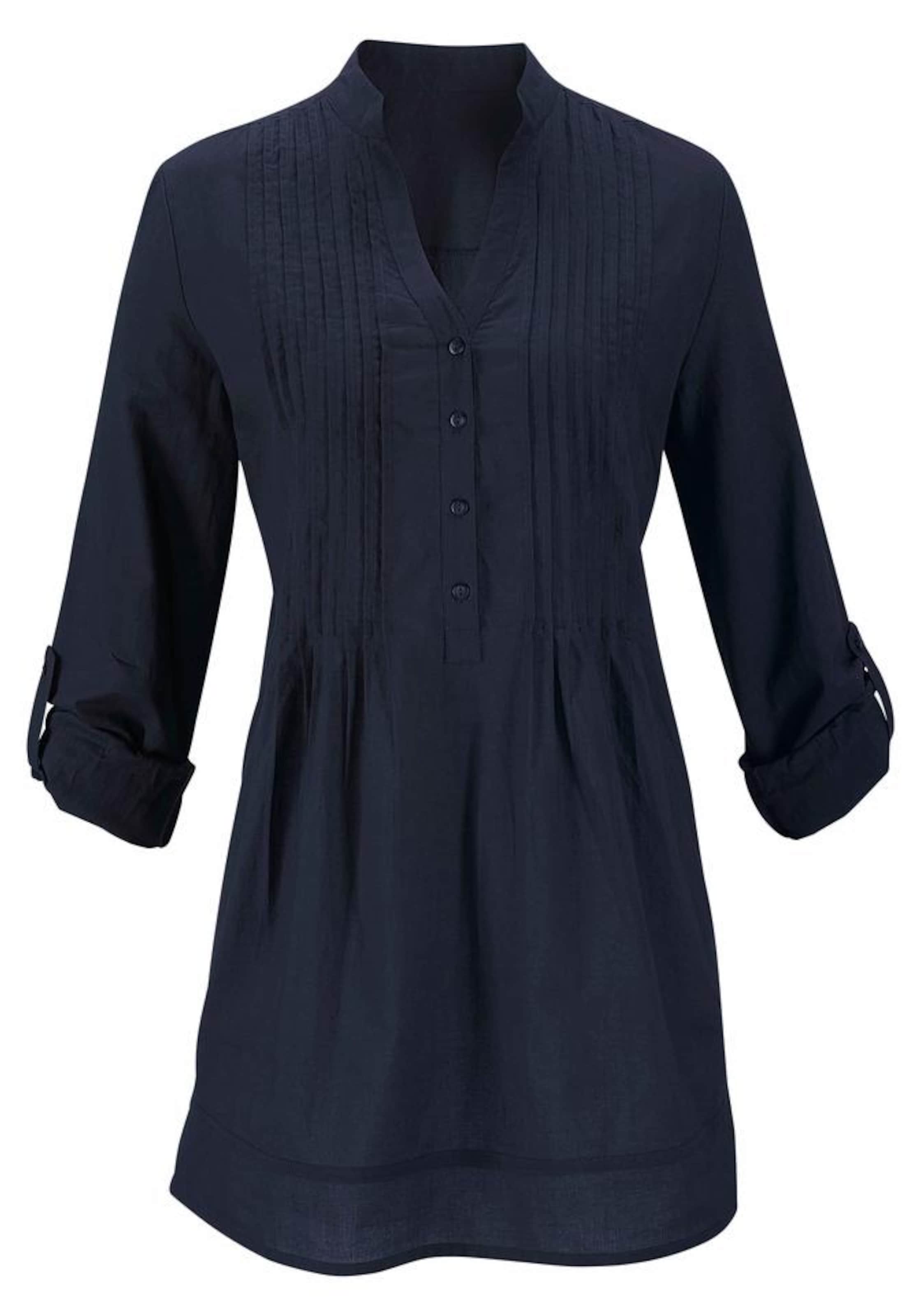 CHEER Longbluse in Blau: Vorderseite