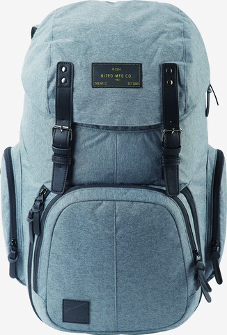 NitroBags Backpack in Blue: front