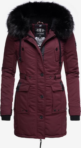 NAVAHOO Winterparka in Rood: voorkant