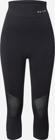 Skinny Pantaloni sportivi di NU-IN in nero: frontale