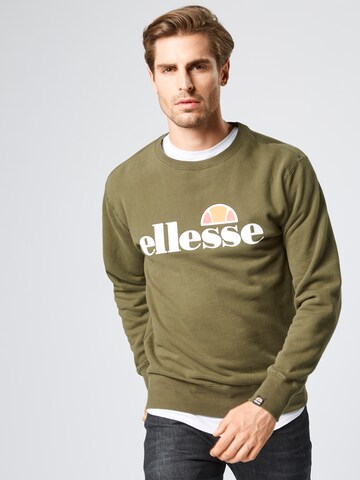 ELLESSE Средняя посадка Свитшот 'Succiso' в Зеленый: спереди