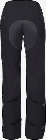 Regular Pantalon outdoor 'Drop' VAUDE en noir