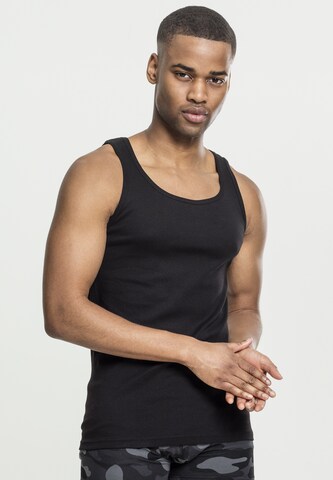 Maillot de corps Urban Classics en noir : devant