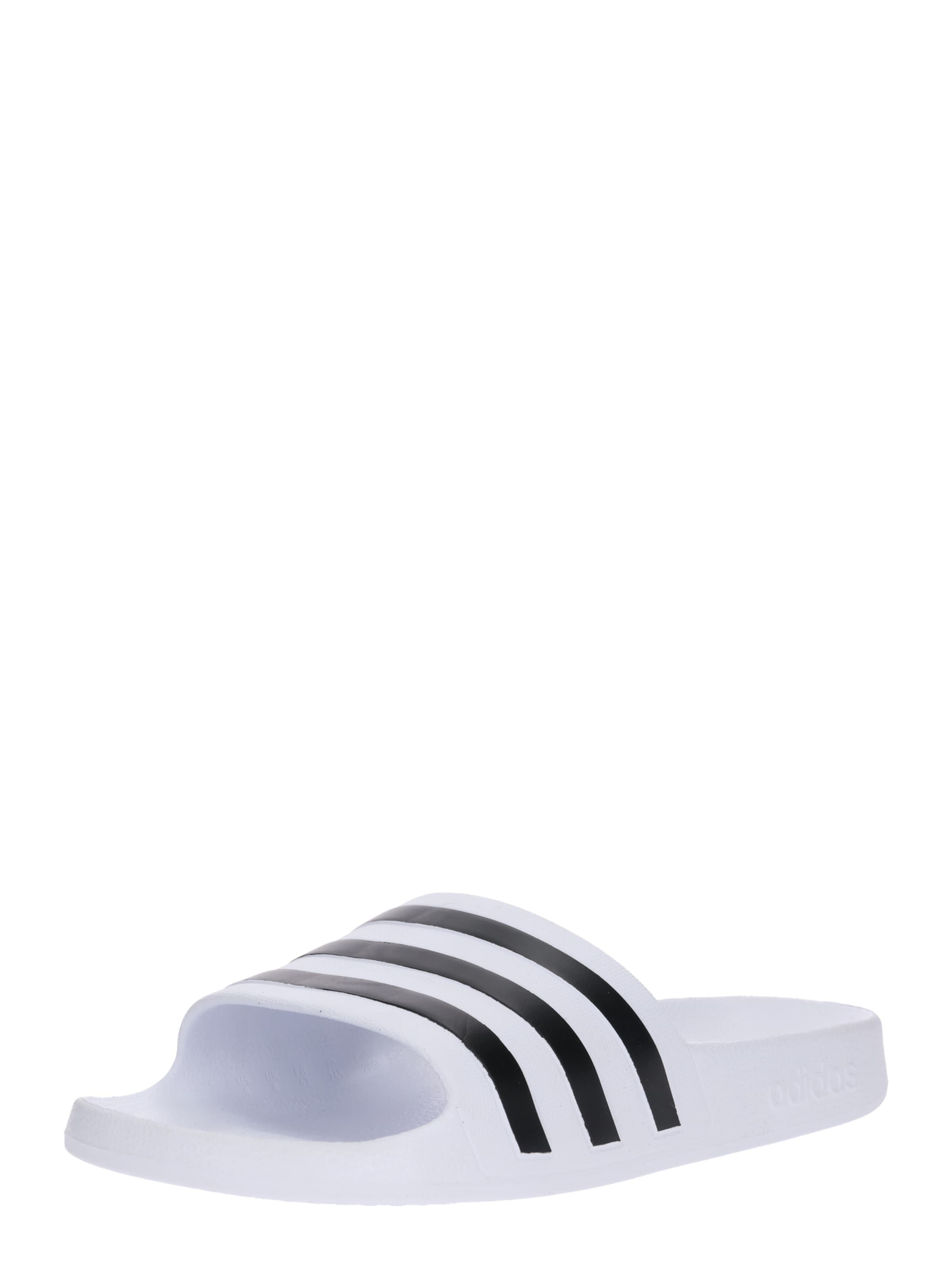 ADIDAS PERFORMANCE Beach & Pool Shoes 'Adilette Aqua' in White: front