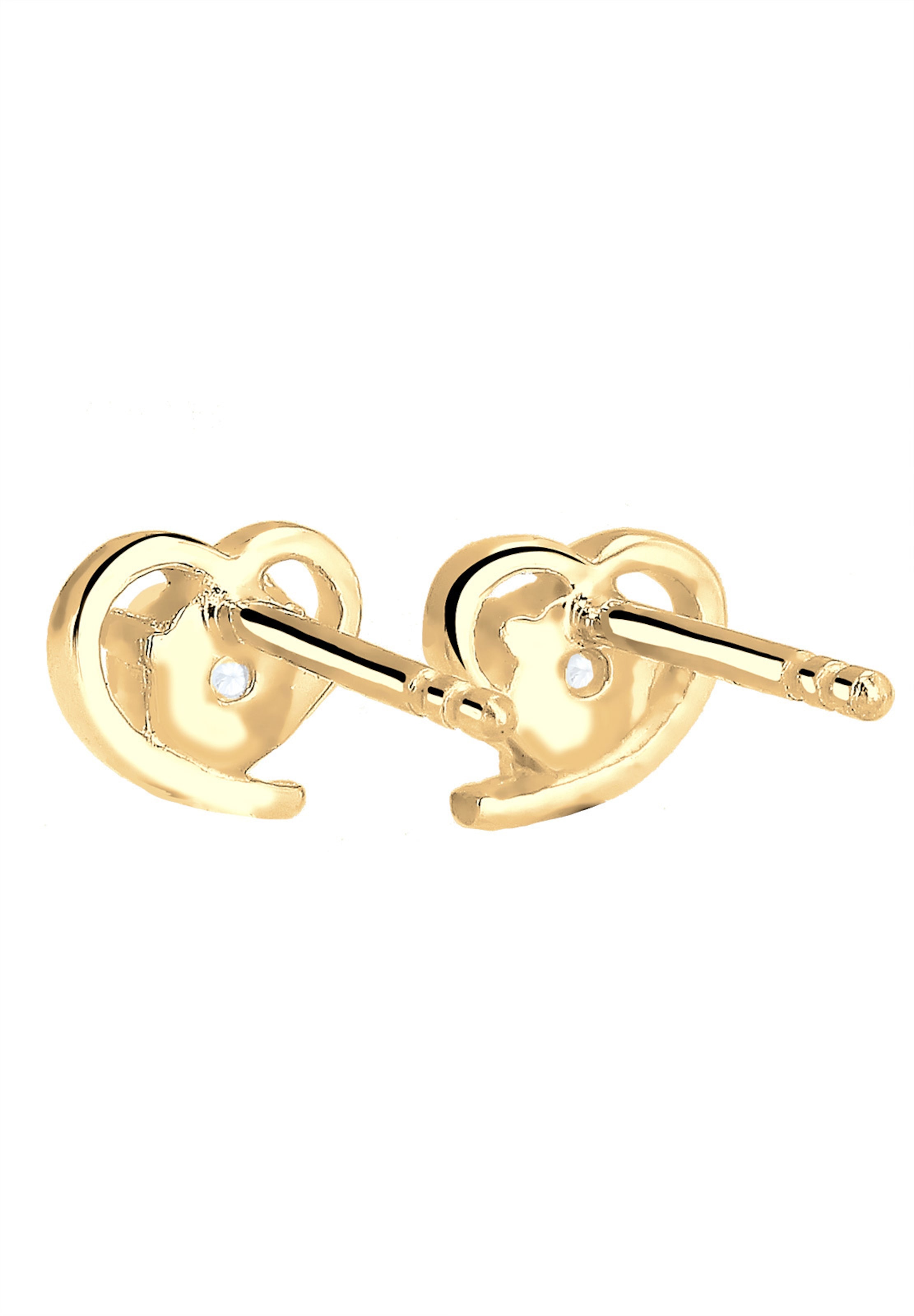ELLI PREMIUM Earrings 'Herz' in Gold