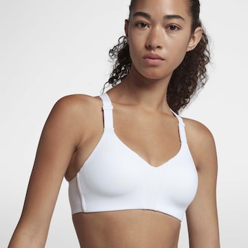NIKE Korzetová Sportovní podprsenka 'Rival' – bílá