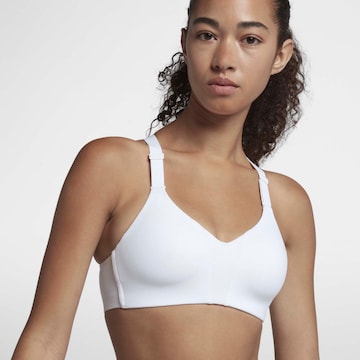 Bustier Soutien-gorge de sport 'Rival' NIKE en blanc