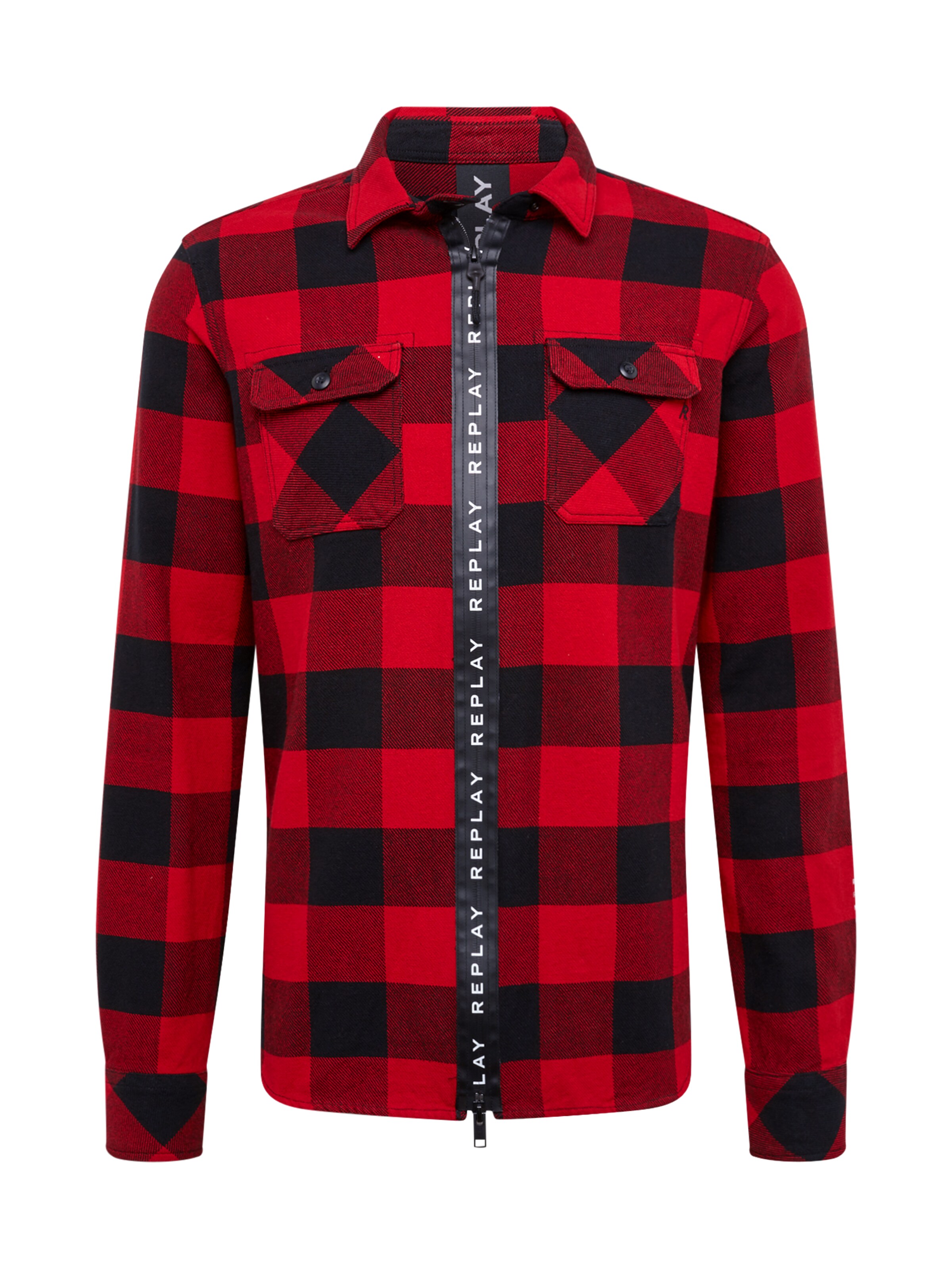 REPLAY - Overhemd in de kleur Rood