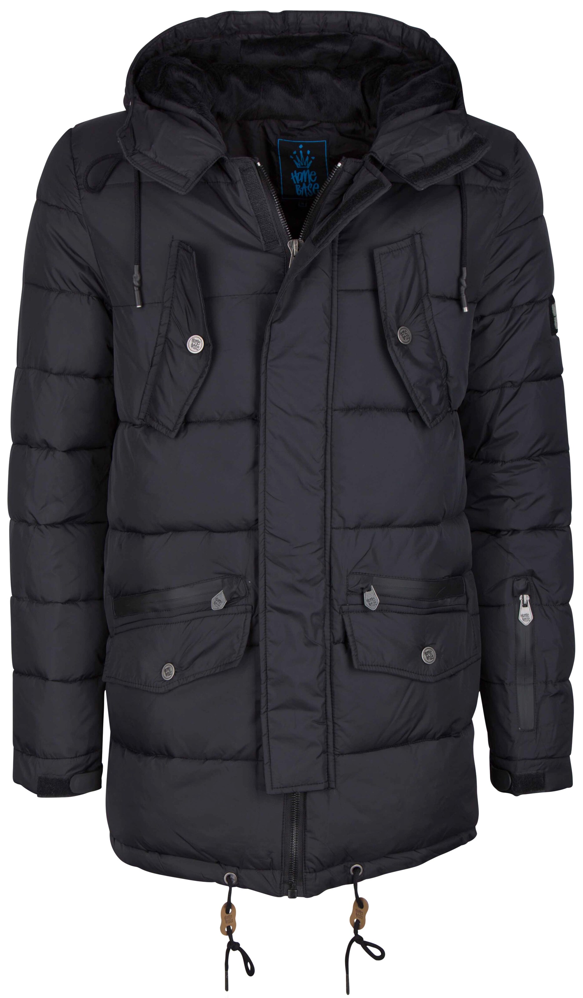 HOMEBASE - Winterjas in de kleur Antraciet