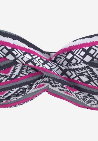 LASCANA Bandeau Bikinitop in Roze