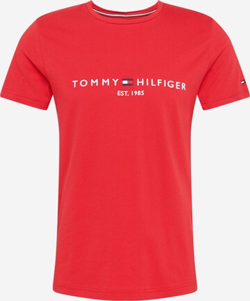 Coupe regular T-Shirt TOMMY HILFIGER en rouge : devant