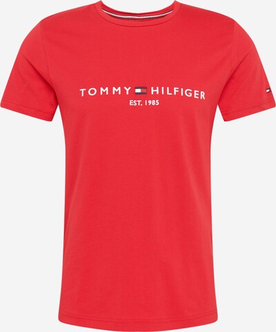 TOMMY HILFIGER Majica u mornarsko plava / svijetlo crvena / bijela, Pregled proizvoda