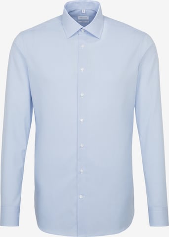 Coupe slim Chemise business SEIDENSTICKER en bleu : devant