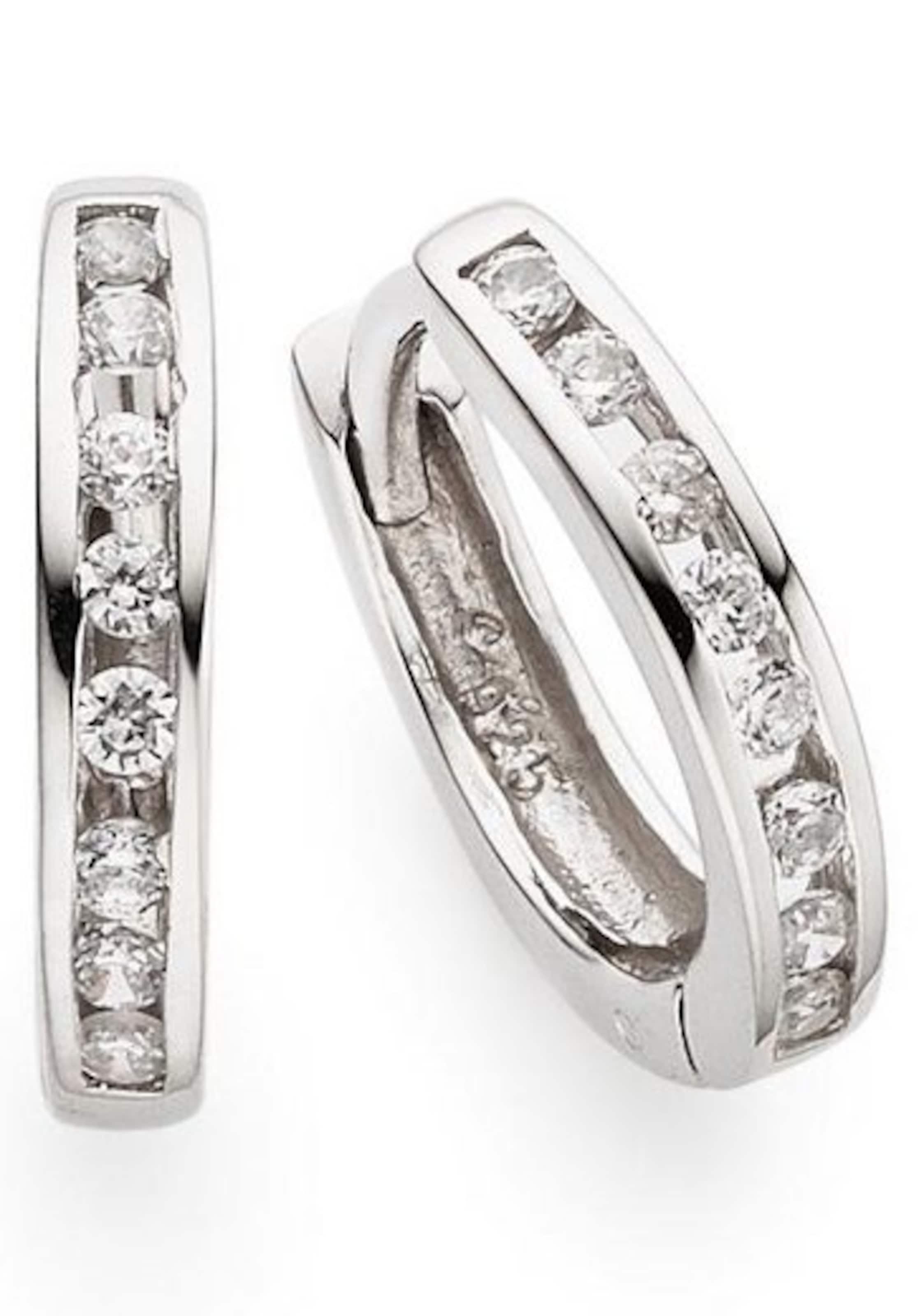 Bruno Banani Creolen in Silber: Vorderseite