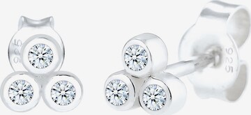 Elli DIAMONDS Ohrringe 'Kreis' in Silber