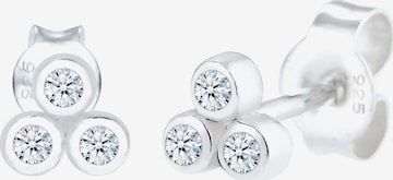 Elli DIAMONDS Earrings 'Kreis' in Silver