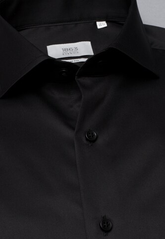 ETERNA Slim fit Business Shirt in Black: front