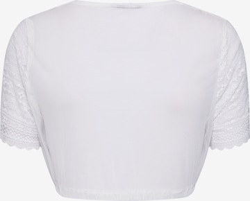 Blouse folklorique 'Nanita-Lotta' MARJO en blanc : derrière