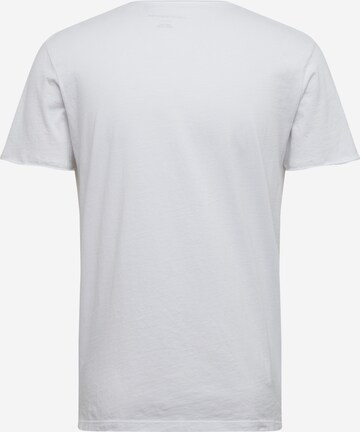 EINSTEIN & NEWTON Regular fit Тениска 'Pasta T-Shirt Bass' в бяло