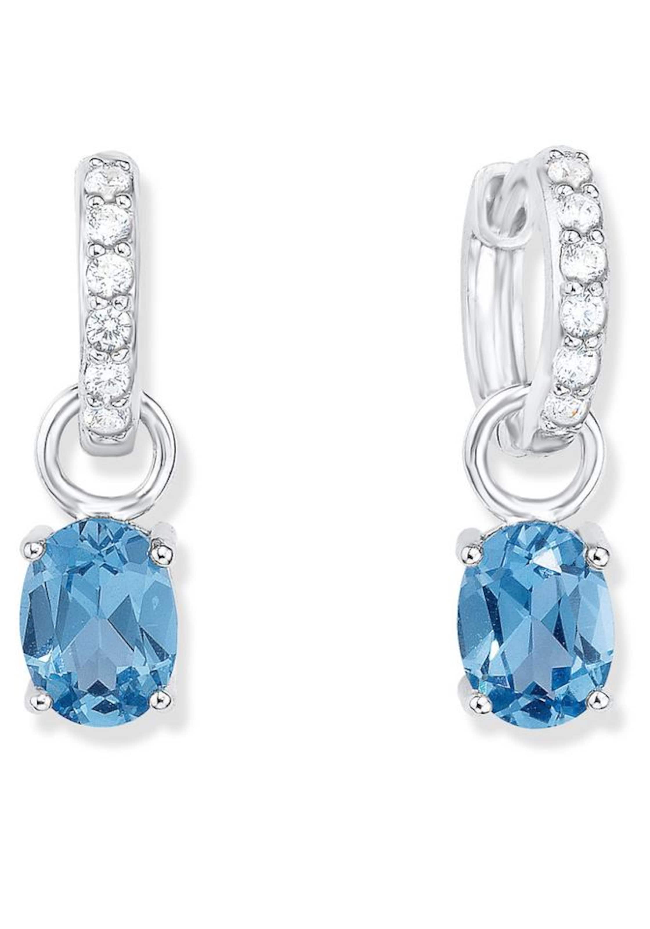 AMOR Creolen '2022071' in Blau: Vorderseite