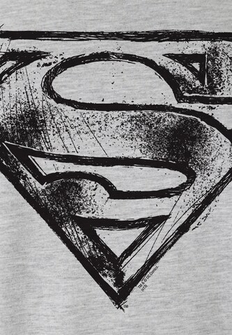 LOGOSHIRT SUPERMAN - LOGO SCRIBBLE in Grau