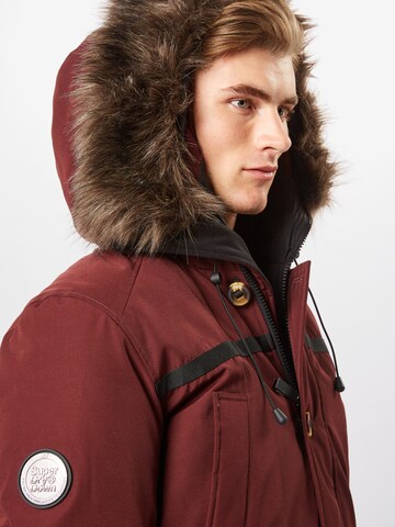 raudona Superdry Žieminė parka 'Rookie'