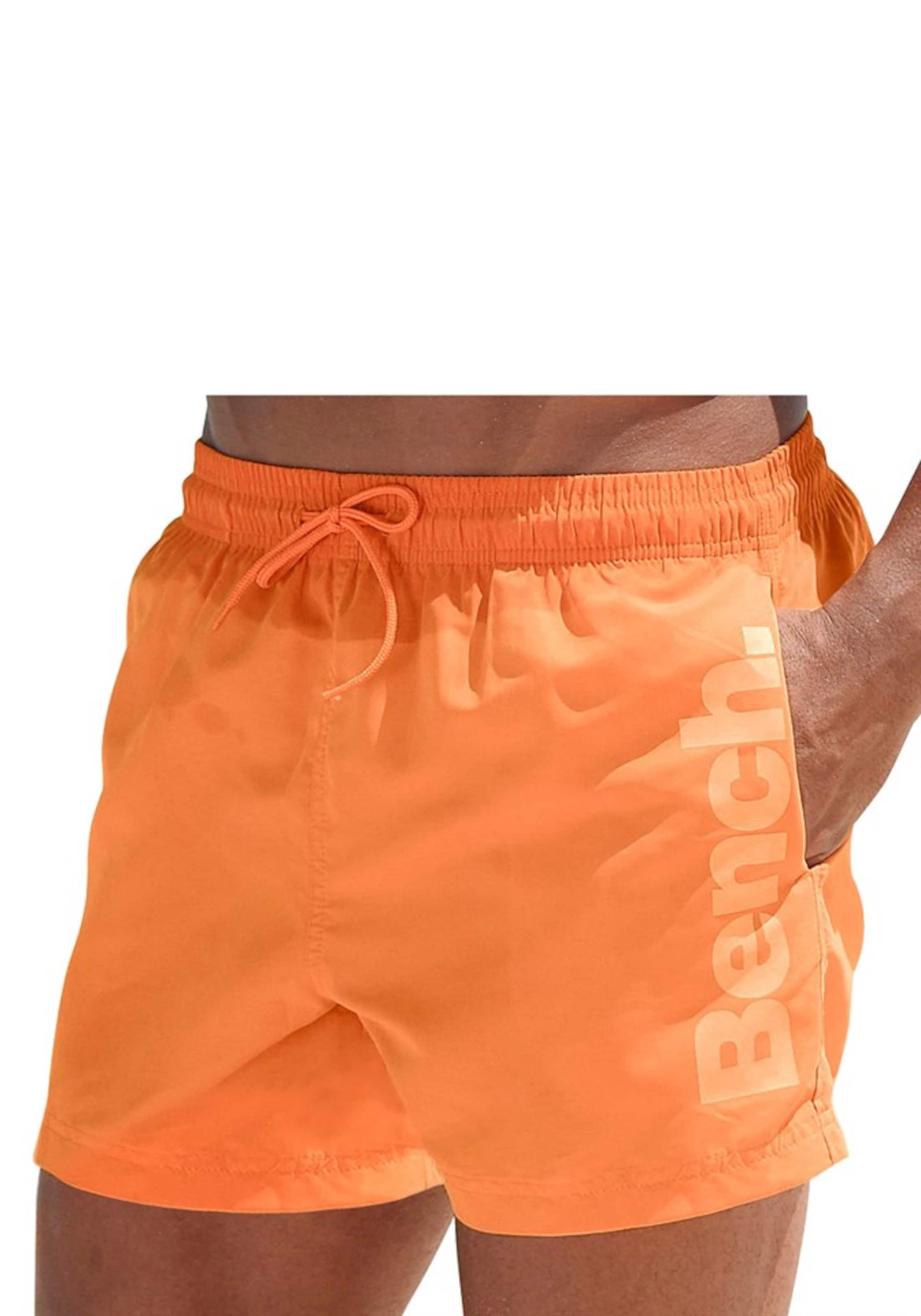 Shorts de bain BENCH en orange : devant