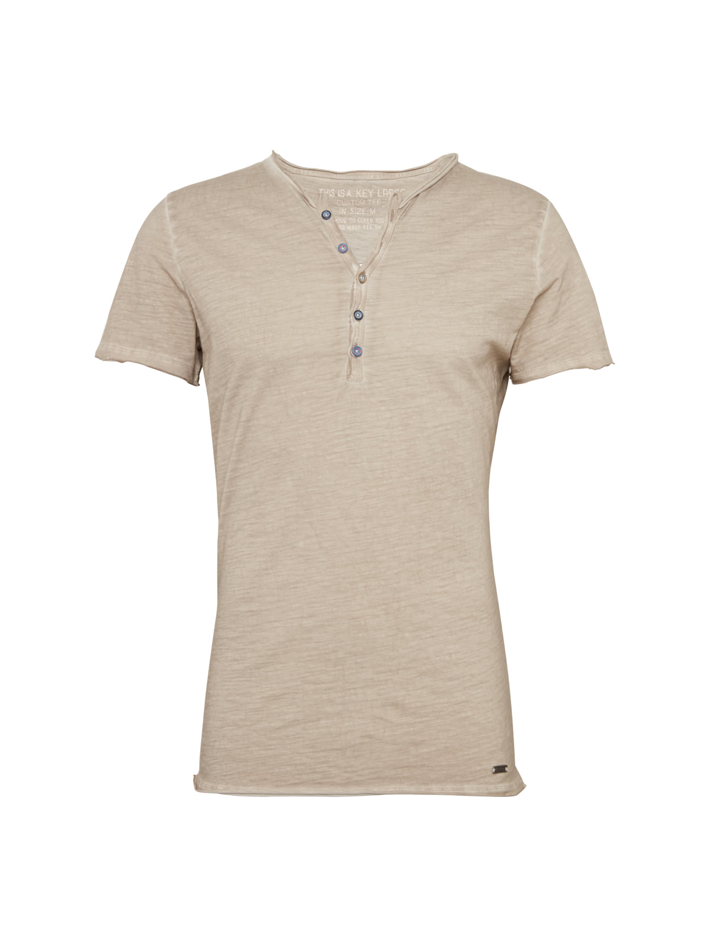 Key Largo Μπλουζάκι 'MT LEMONADE button' σε μπεζ: μπροστά