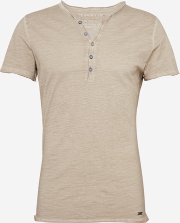 Key Largo Shirt 'MT LEMONADE button' in Beige: voorkant