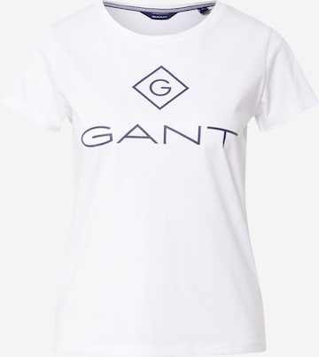 GANT T-Shirt 'Lock Up' in Weiß: front